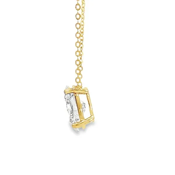 2.06ct Lab Grown Oval Diamond Solitaire Pendant Image 3 Arezzo Jewelers Elmwood Park, IL