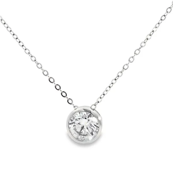 1.00ct Lab Ground Round Diamond Pendant Arezzo Jewelers Elmwood Park, IL
