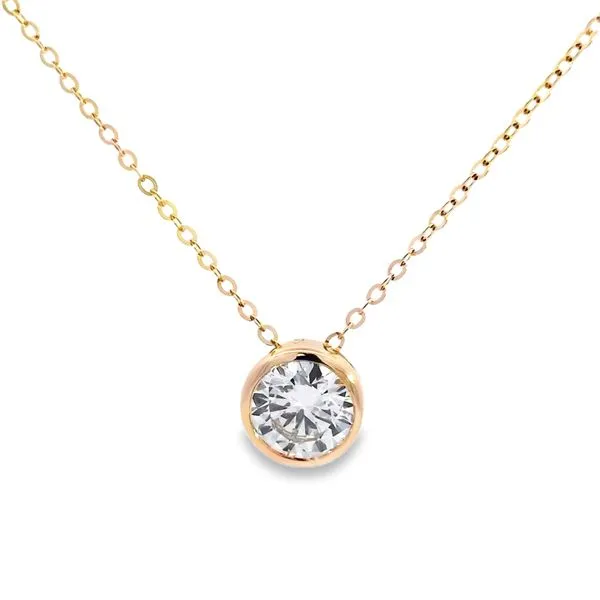 1.00ct Lab Ground Round Diamond Pendant Arezzo Jewelers Elmwood Park, IL
