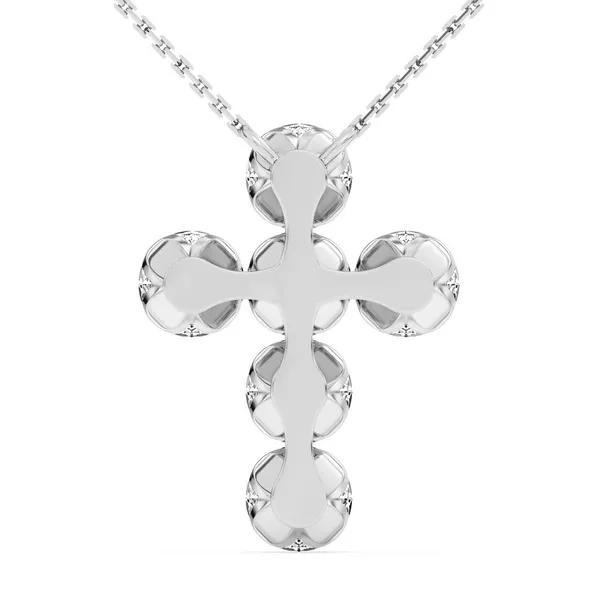 1.26ctw Bare Lab Grown Diamond Cross Pendant Image 3 Arezzo Jewelers Elmwood Park, IL