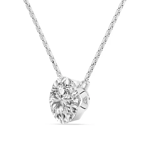 1ct Bare Lab Grown Diamond Solitaire Necklace Image 2 Arezzo Jewelers Elmwood Park, IL