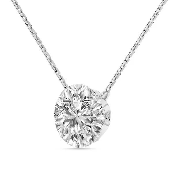 1.50ct Bare Lab Grown Diamond Solitaire Necklace Image 2 Arezzo Jewelers Elmwood Park, IL