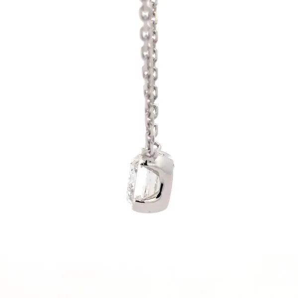 2ct Bare Emerald Cut Lab Grown Diamond Solitaire Necklace Image 2 Arezzo Jewelers Elmwood Park, IL