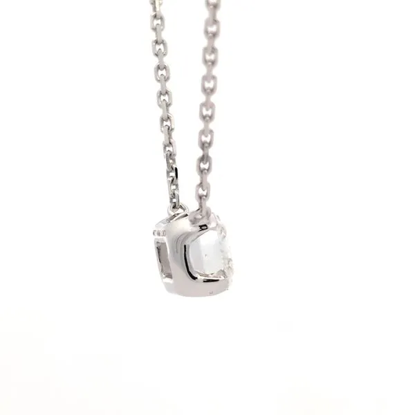 2ct Bare Emerald Cut Lab Grown Diamond Solitaire Necklace Image 4 Arezzo Jewelers Elmwood Park, IL