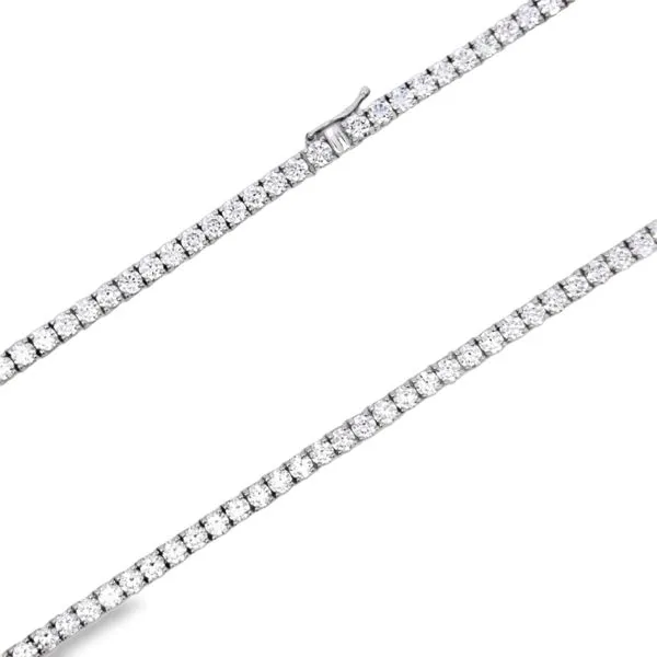 15.71ct Lab Grown Diamond Tennis Necklace Image 4 Arezzo Jewelers Elmwood Park, IL