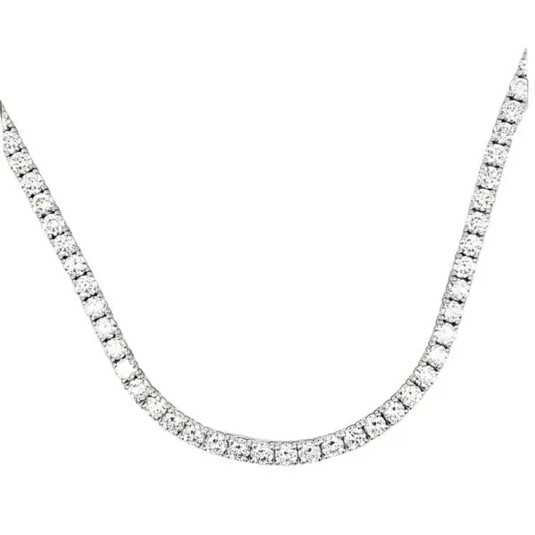 29.85ct Lab Grown Diamond Tennis Necklace Arezzo Jewelers Elmwood Park, IL