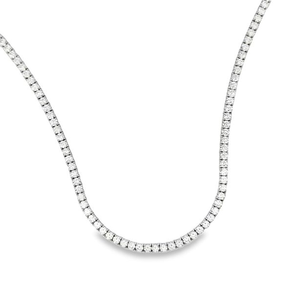 15.71ct Lab Grown Diamond Tennis Necklace Image 2 Arezzo Jewelers Elmwood Park, IL