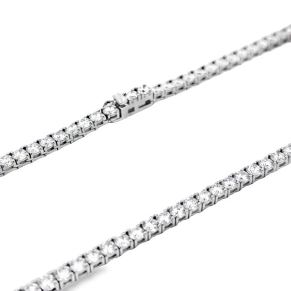 15.71ct Lab Grown Diamond Tennis Necklace Image 5 Arezzo Jewelers Elmwood Park, IL