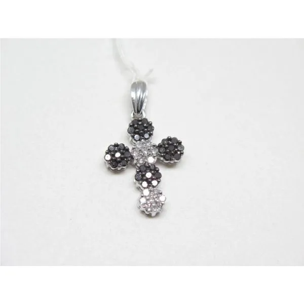 Black & White Diamond Cross Pendant - .50cts Arezzo Jewelers Elmwood Park, IL