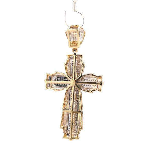 10K Yellow Gold .55ct Diamond Cross Pendant Image 5 Arezzo Jewelers Elmwood Park, IL