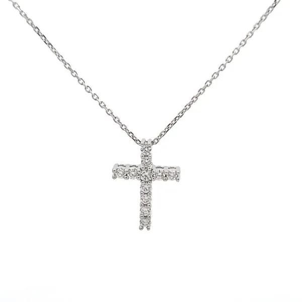 .25ct Diamond Cross Necklace Pendant Arezzo Jewelers Elmwood Park, IL