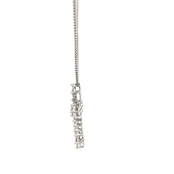 1/2ct Diamond Cross Pendant in 14k White Gold Image 2 Arezzo Jewelers Elmwood Park, IL