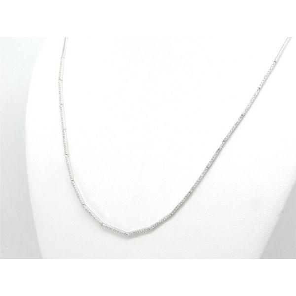 White Gold Diamond Tennis Necklace - .90cts Arezzo Jewelers Elmwood Park, IL