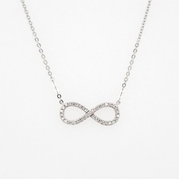 14k Diamond Infinity Necklace Arezzo Jewelers Elmwood Park, IL