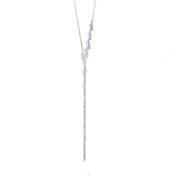 Hope Omni - 18k White Gold Diamond Lariat Necklace
