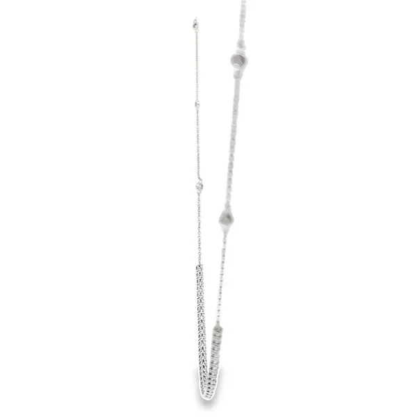 14k White Gold 1.32ct Diamond Necklace Image 4 Arezzo Jewelers Elmwood Park, IL