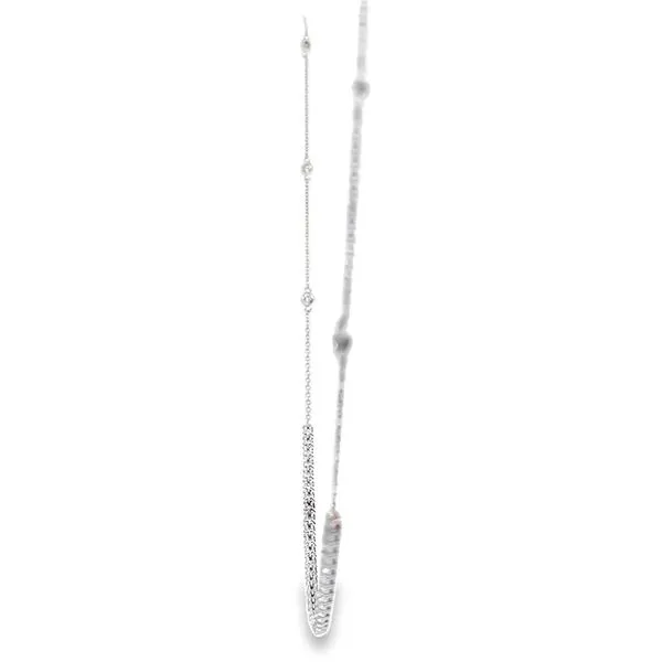14k White Gold 1.32ct Diamond Necklace Image 5 Arezzo Jewelers Elmwood Park, IL