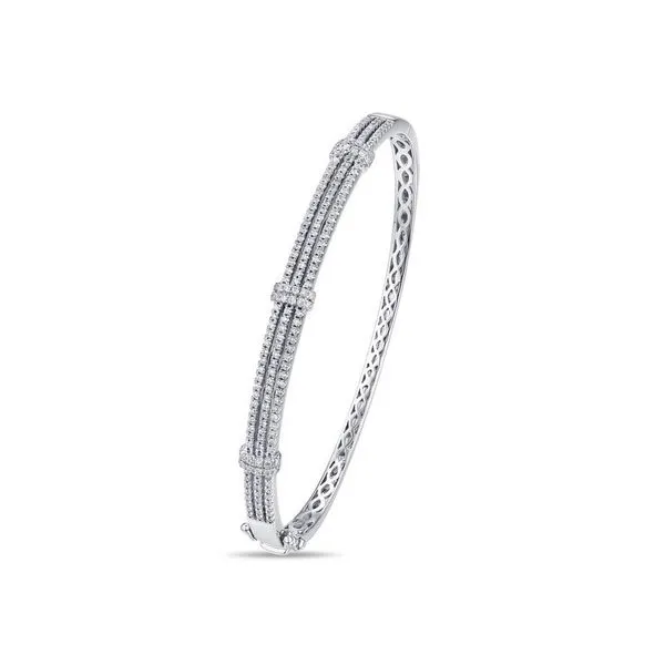 Diamond Three Row Bangle Bracelet - .80cts Arezzo Jewelers Elmwood Park, IL