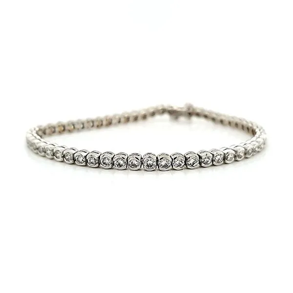 Platinum Diamond Tennis Bracelet - 5.14cts TW Arezzo Jewelers Elmwood Park, IL