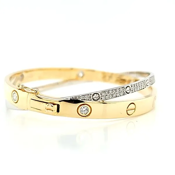 14K Two Tone Gold Diamond 