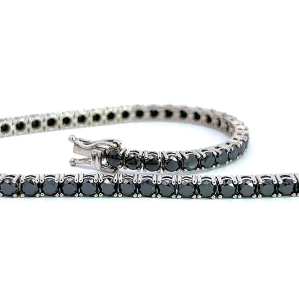 10.54ct Men's Black Diamond Line Bracelet Image 2 Arezzo Jewelers Elmwood Park, IL