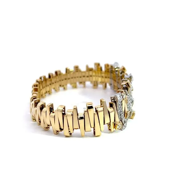 18k Gold Diamond Arena Bracelet - Arena Collection Image 3 Arezzo Jewelers Elmwood Park, IL