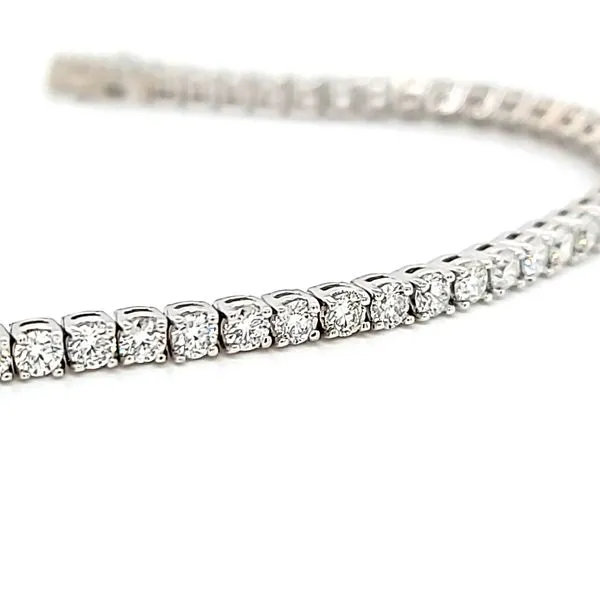 14K White Gold 5.00ct Natural Diamond Tennis Bracelet Image 2 Arezzo Jewelers Elmwood Park, IL