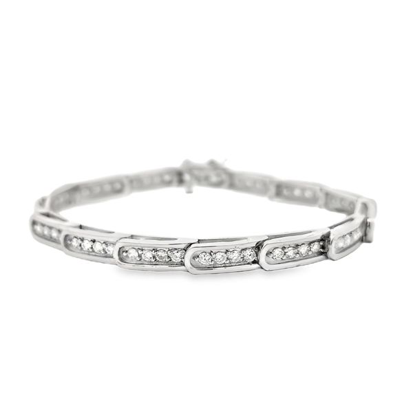 1.80ct Diamond Bracelet in 14k White Gold Arezzo Jewelers Elmwood Park, IL
