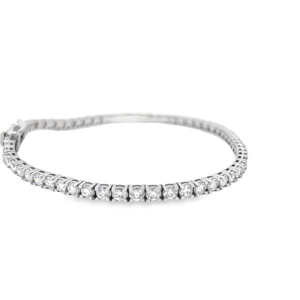 5.67ct Lab Grown Diamond Tennis Bracelet in 14K White Gold Image 3 Arezzo Jewelers Elmwood Park, IL