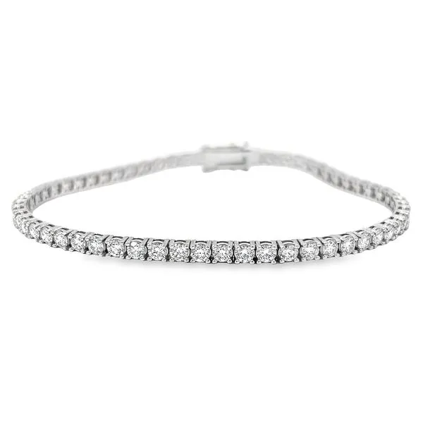5.67ct Lab Grown Diamond Tennis Bracelet in 14K White Gold Arezzo Jewelers Elmwood Park, IL