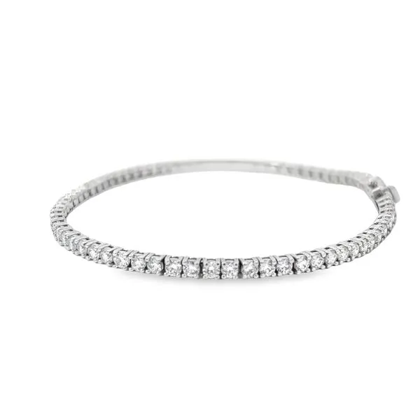 4.34ct Lab Grown Diamond Tennis Bracelet in 14K White Gold Image 2 Arezzo Jewelers Elmwood Park, IL