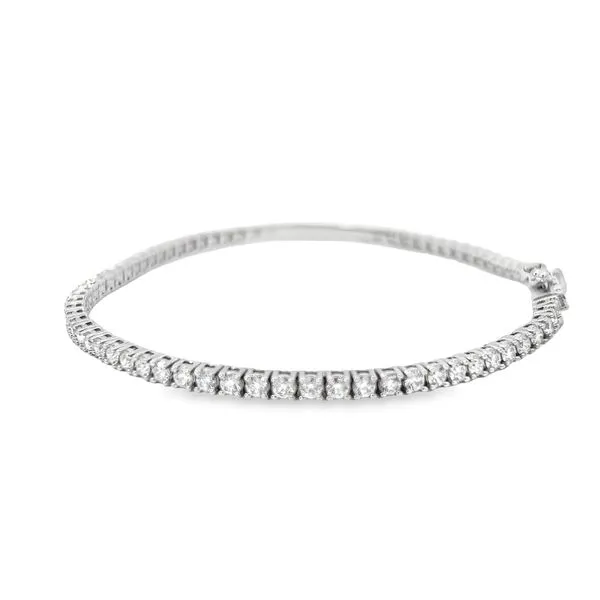 3.41ct Lab Grown Diamond Tennis Bracelet in 14K White Gold Image 2 Arezzo Jewelers Elmwood Park, IL