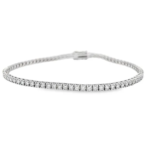 3.41ct Lab Grown Diamond Tennis Bracelet in 14K White Gold Arezzo Jewelers Elmwood Park, IL