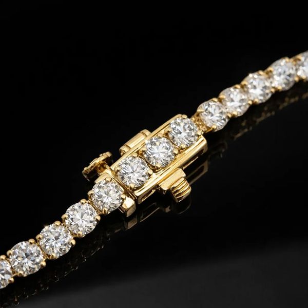 5.00 CTW Lab Grown Diamond Tennis Bracelet in 14K Yellow Gold - 7 Inch Image 2 Arezzo Jewelers Elmwood Park, IL