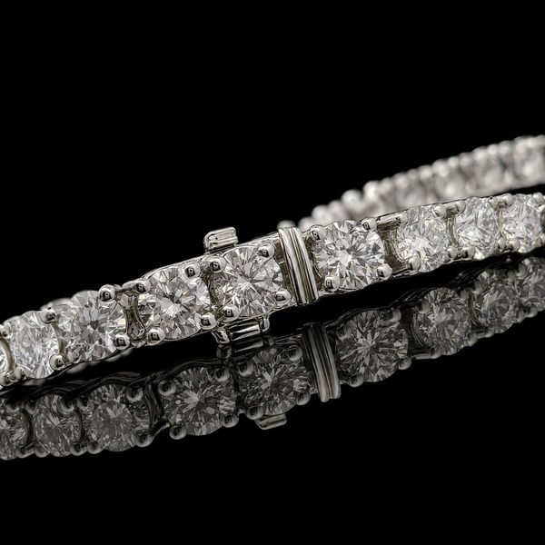 5.00ct Lab Grown Diamond Tennis Bracelet in Sterling Silver Image 2 Arezzo Jewelers Elmwood Park, IL