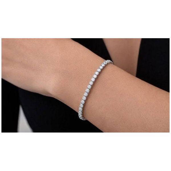 5.00ct Lab Grown Diamond Tennis Bracelet in Sterling Silver Image 5 Arezzo Jewelers Elmwood Park, IL