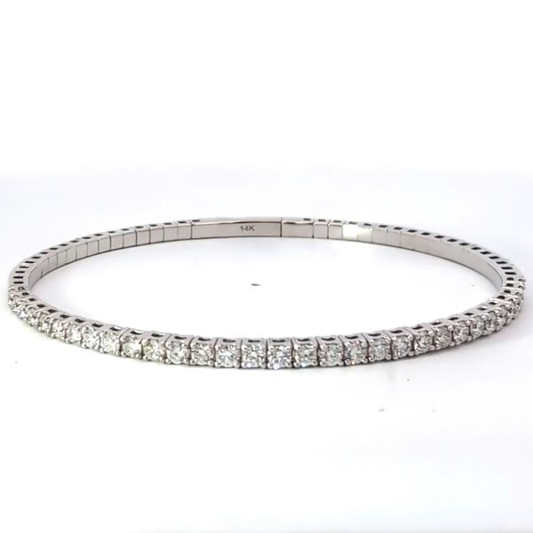 14 Karat White Gold Lab Grown Diamond Flex Bracelet Arezzo Jewelers Elmwood Park, IL