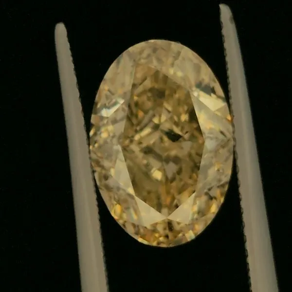 5.03ct Lab Grown Fancy Yellow Oval Diamond Image 2 Arezzo Jewelers Elmwood Park, IL