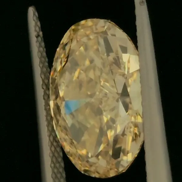 5.03ct Lab Grown Fancy Yellow Oval Diamond Image 3 Arezzo Jewelers Elmwood Park, IL