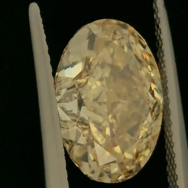 5.03ct Lab Grown Fancy Yellow Oval Diamond Image 4 Arezzo Jewelers Elmwood Park, IL
