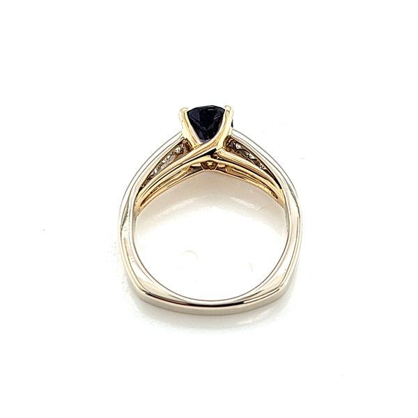 1.10ct Oval Iolite Gemstone and Diamond Ring Image 3 Arezzo Jewelers Elmwood Park, IL