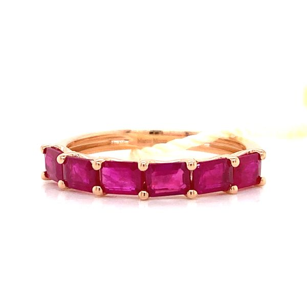 18k Rose Gold Stackable Ruby Ring Arezzo Jewelers Elmwood Park, IL