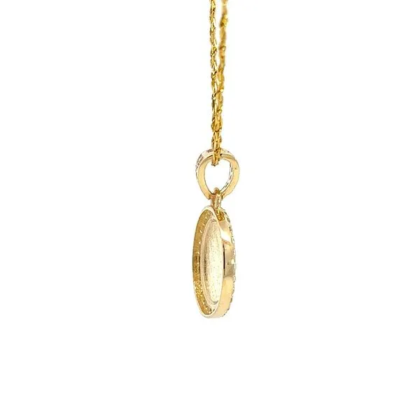 14k Yellow Gold Designer Pendant Image 2 Arezzo Jewelers Elmwood Park, IL