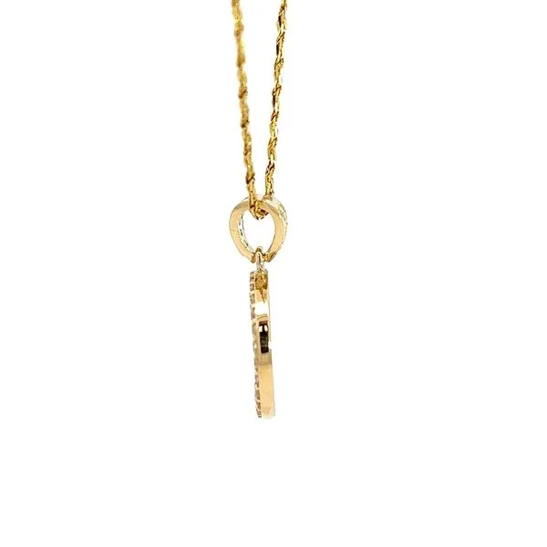 14k Yellow Gold Designer Pendant Image 4 Arezzo Jewelers Elmwood Park, IL