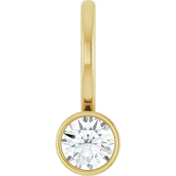 14K White 1/10 CT Diamond Family Charm/Pendant similar item image