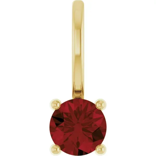 14K Yellow Birthstone Solitaire Charm/Pendant similar item image