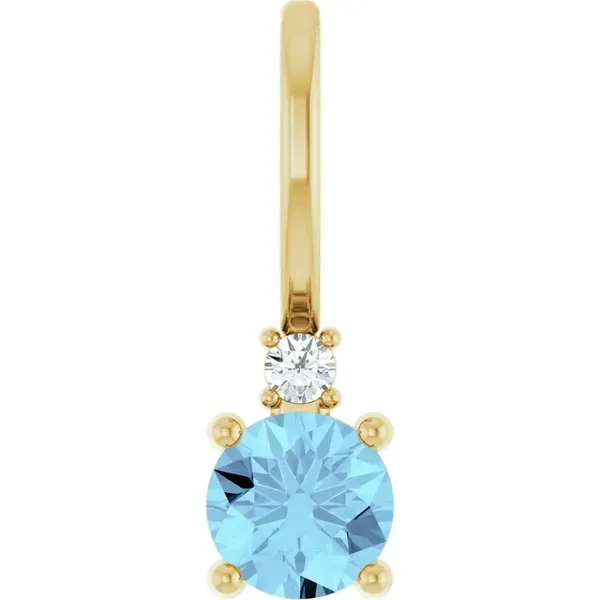 14K YellowBirsthone & Diamond Charm/Pendant similar item image