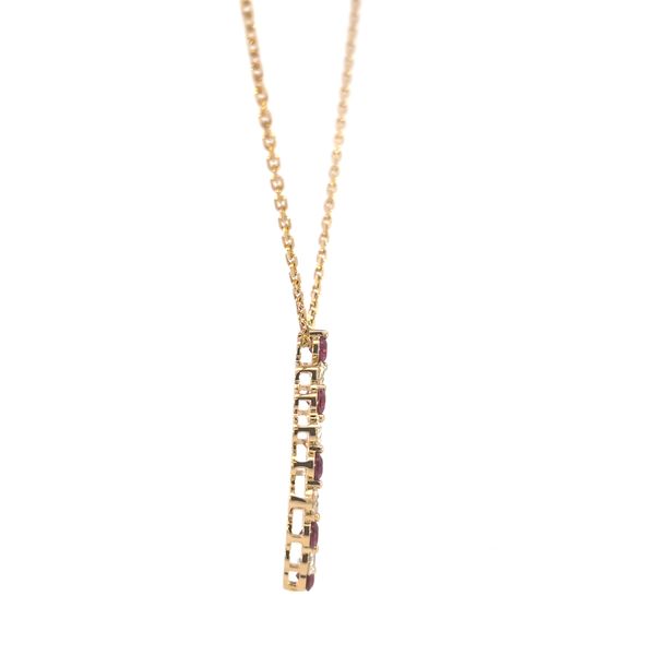 SAVOIA 18 Karat Yellow Gold Diamond and Ruby Pendant Image 4 Arezzo Jewelers Elmwood Park, IL