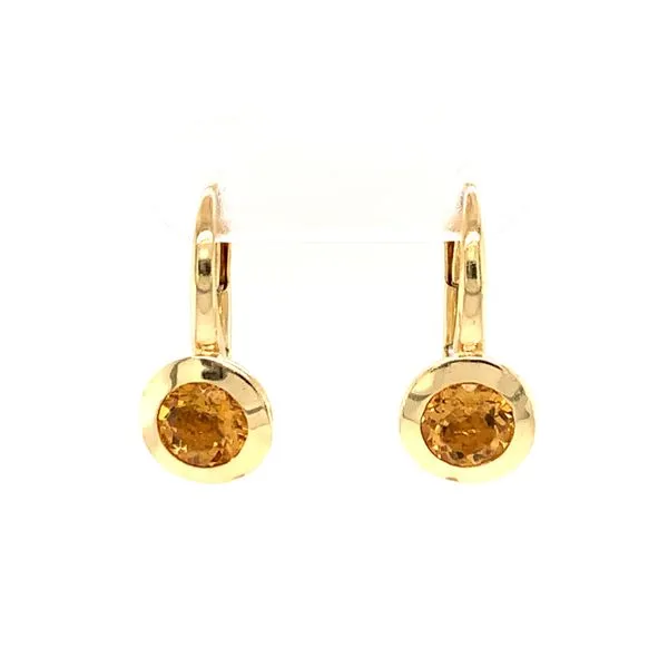 14k Yellow Gold Lever Back Earrings Arezzo Jewelers Elmwood Park, IL