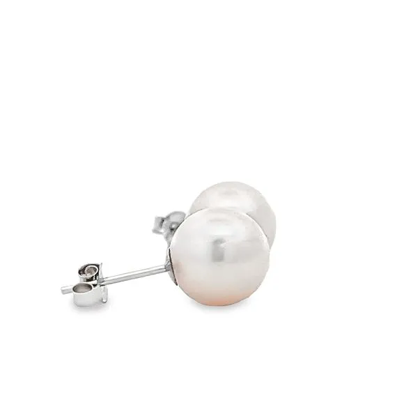 7.5mm A Fresh Water Pearl Earrings Image 2 Arezzo Jewelers Elmwood Park, IL